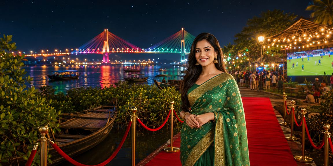 সুন্দরবনের সমুদ্র সৈকতে bd768 লটারি ডিপোজিট করছেন একজন খেলোয়াড়